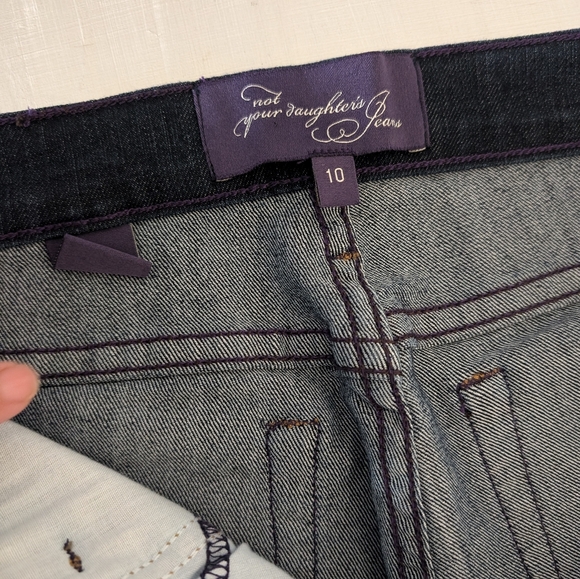 NYDJ Not Your Daughters Twiggy Slim Straight Jeans 10017 Size 10 - Picture 13 of 16